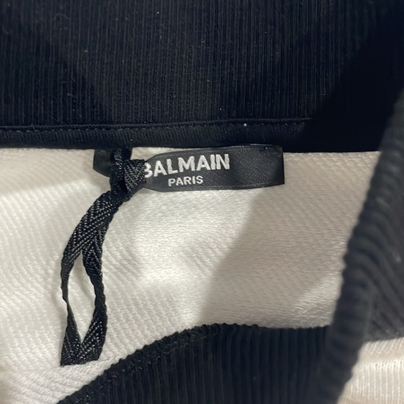 Balmain Kids White Mock Neck Tank Top - Picture 6 of 7